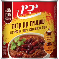 שעועית קון קרנה תבשיל ברוטב פיקנטי עם פתיתי סויה יכין 400 גרם