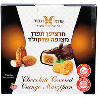 מרציפן תפוז מצופה שוקולד שקד תבור 6 * 30 גרם