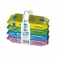 מגבונים לחים לרענון הדרדסים רמי לוי 4 * 15 יחידות