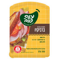 פסטרמה ברביקיו 2% צרובה על הגריל טעמי המשק עוף טוב 350 גרם
