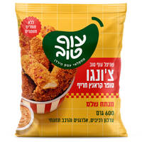 צ'ונגו רצועות שניצל סופר קראנצ' חריף בטירוף עוף טוב 600 גרם