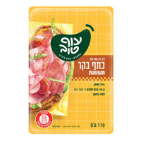 כתף בקר מעושן דק דק 2% עוף טוב 110 גרם