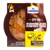 נתחי פילה טונה מעושנת בשמן קנולה תומר 160 גרם