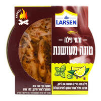 נתחי פילה טונה מעושנת עם לימון ופלפל בשמן תומר 160 גרם
