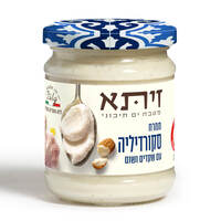 ממרח סקורדיליה עם שקדים ושום זיתא 180 גרם