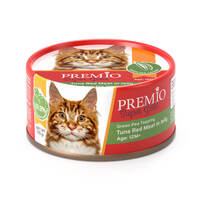מזון לחתולים עם טונה אדומה ואפונה בג'לי סופר גולד פרמיו 170 גרם