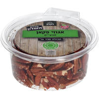 אגוזי פקאן טבעיים סדרת השוק הטיב 130 גרם