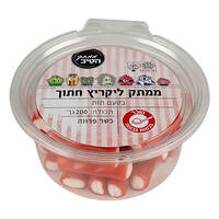 סוכריות ליקריץ חתוך מסוכר בטעם תות פרשמרקט 200 גרם