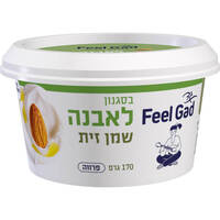 תחליף גבינה בסגנון לאבנה 5% עם שמן זית וזעתר פילגד 170 גרם