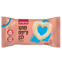 שוקולד צ'יפס לבן פרווה כרמית 250 גרם
