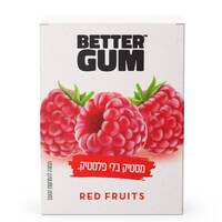 מסטיק ללא סוכר בטעם פירות אדומים בטר גאם גורי 20 גרם