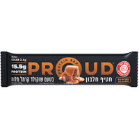חטיף חלבון 15.5 גרם בטעם שוקולד קרמל מלוח פראוד 50 גרם