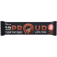 חטיף חלבון 15.5 גרם בטעם דאבל שוקולד פראוד 50 גרם