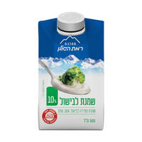 שמנת לבישול 10% מחלבת רמת הגולן 500 מ