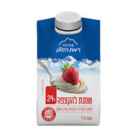שמנת להקצפה 24% מחלבת רמת הגולן 500 מ