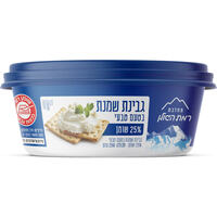 גבינת שמנת בטעם טבעי 25% מחלבת רמת הגולן 230 גרם