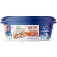 גבינת שמנת שום שמיר 25% מחלבת רמת הגולן 230 גרם