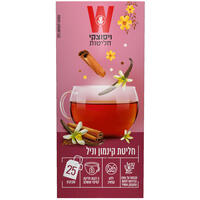 חליטת קינמון וניל ללא קפאין ויסוצקי 25 שקיקים