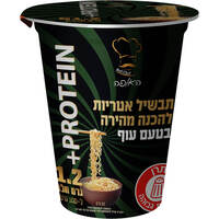 תבשיל אטריות להכנה מהירה בטעם עוף + פרוטאין האופה 62 גרם