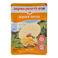 פרוסות גבינה צהובה חצי קשה 27% רמי לוי 400 גרם