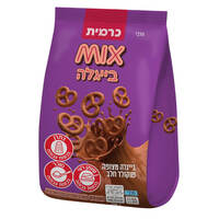 בייגלה מצופה שוקולד חלב מיקס אגו 55 גרם