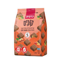 קוביות אפיפית במילוי קרם בוטנים מצופה שוקולד חלב קוביס כרמית 200 גרם