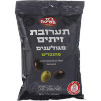 תערובת זיתים מגולענים מתובלים בית השיטה 230 גרם