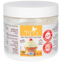 אבקת קרם וניל לציפוי ומילוי עוגות ללא גלוטן כרגיל אשבל 200 גרם
