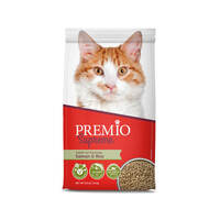 מזון לחתול בוגר עם סלמון ואורז סופרים מיקס פרמיו 1.5 קילו