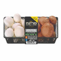 צמד פטריות שמפיניון + פורטובלה טריות מרינה 2 * 300 גרם