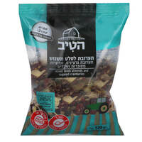 תערובת לסלט ונשנוש עם גרעינים חמוציות מסוכרות ושקדים הטיב 120 גרם