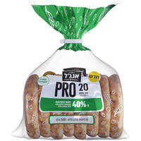 פיתות מדגן מלא פרו 20 גרם חלבון מאפיית אנג'ל 8 * 62.5 גרם