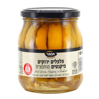 פלפלים ירוקים פיקנטים מוחמצים תומר 540 גרם