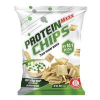 חטיף צ'יפס חלבון בטעם שמנת ובצל פרוטאין מקס 36 גרם