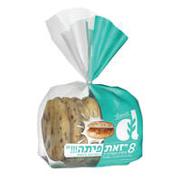 פיתות בעבודת יד במרקם ג'בטה מאפיית דוידוביץ 8 * 110 גרם