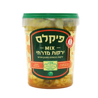 מיקס ירקות כבושים בסגנון טורשי מזרחי פיקלס סלטי שמיר 1 קילו