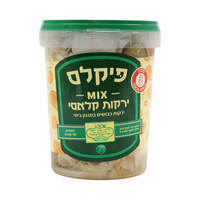 מיקס ירקות כבושים בסגנון ביתי קלאסי פיקלס 500 גרם