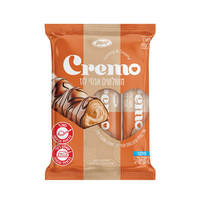 וופל במילוי בטעם קרם בטעם אגוזי לוז מצופה שוקולד חלב קרמו 3 * 25 גרם