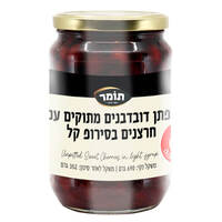 לפתן דובדבנים מתוקים עם חרצנים בסירופ קל תומר 352 גרם