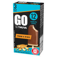 מעדן קפוא עם חמאת בוטנים ושברי בוטנים מועשר בחלבון גו 4 * 64 גרם