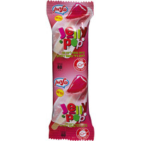 קרחון בטעם לימון עם ליבת ג'לי בטעם דובדבן ג'לי פופ גלידות פלדמן 80 גרם