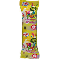 קרחון בטעם פירות עם ליבת ג'לי בטעם לימון חמוץ מתוק ג'לי פופ גלידות פלדמן 80 גרם