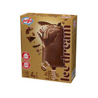 שלגון שמנת בטעם אייס קפה עם סירופ אייס קפה בציפוי שוקולד חלב אייס דרים גלידות פלדמן 4 * 50 גרם