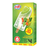 קרחון בטעם אננס עם ליבת ג'לי בטעם תפוח ג'לי פופ גלידות פלדמן 4 * 80 גרם