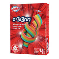 קרחון שרבט פרווה בטעם דובדבן עם חמצוץ גלידות פלדמן 4 * 80 גרם