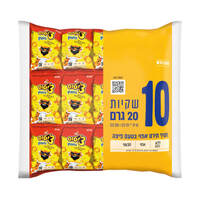 חטיף תירס אפוי בטעם פיצה צ'יטוס 10 * 20 גרם