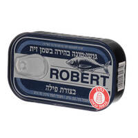 גושי טונה בהירה בשמן זית בשמן זית בצורת פילה רוברט 120 גרם
