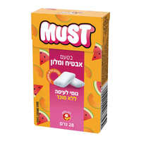 גומי לעיסה ללא סוכר בטעם אבטיח מלון מאסט 28 גרם