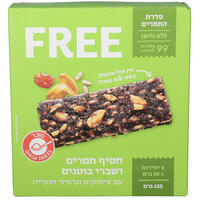 חטיף תמרים ובוטנים ללא גלוטן פרי 5 * 25 גרם