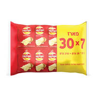 חטיף תפוחי אדמה צ'יפס בטעם טבעי תפוצ'יפס 7 * 30 גרם
